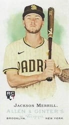 2024 Topps Allen & Ginter Rookie Design Variations Mini Jackson Merrill (San Diego Padres) #RD-6 card