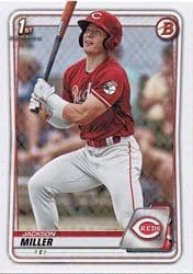 2020 Bowman Draft Base Set Jackson Miller #BD-116 card