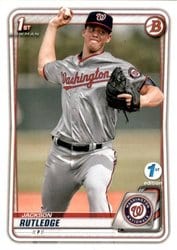 2020 Bowman 1st Edition Base Set Jackson Rutledge #BFE-91 card