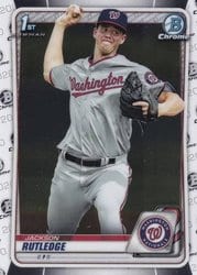 2020 Bowman Chrome Prospects Jackson Rutledge #BCP-91 card