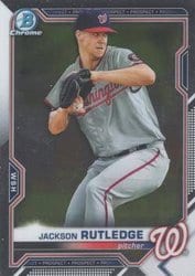 2021 Bowman Chrome Prospects Jackson Rutledge #BCP-103 card