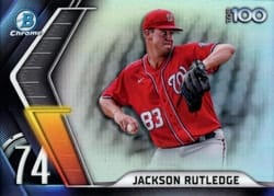 2022 Bowman Scouts' Top 100 Jackson Rutledge #BTP-74 card