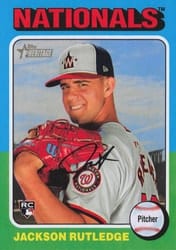 2024 Topps Heritage Base Set Jackson Rutledge #660 card