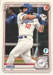 2020 Bowman 1st Edition Base Set Jacob Amaya #BFE-3 card