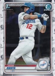 2020 Bowman Chrome Prospects Jacob Amaya #BCP-3 card