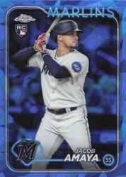2024 Topps Chrome Sapphire Edition Base Set Jacob Amaya #144 card