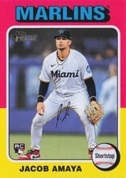 2024 Topps Heritage Base Set Jacob Amaya #626 card