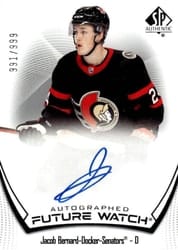 2021-22 SP Authentic Base Set Jacob Bernard-Docker #138 card