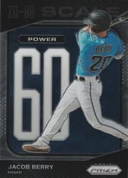 2023 Panini Prizm 20-80 Scale Jacob Berry #SC2 card