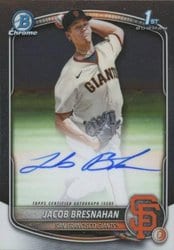 2025 Bowman Chrome Prospects Autographs Jacob Bresnahan #CPA-JBR card