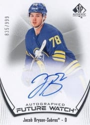 2021-22 SP Authentic Base Set Jacob Bryson #147 card