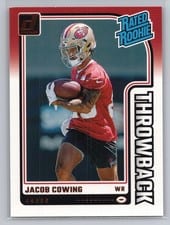 2024 Donruss Rated Rookies Throwback Jacob Cowing #32 card