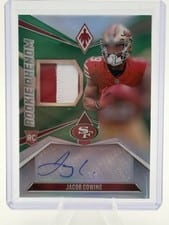 2024 Panini Phoenix Rookie Phenom Jersey Autographs Jacob Cowing #RPJA-JCG card