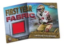 2024 Topps Chrome First Year Fabric Relics Jacob Cowing #FYF-JC card