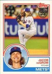 2018 Topps 1983 Topps Baseball 35th Anniversary Jacob deGrom #83-5 card
