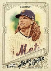 2018 Topps Allen & Ginter Base Set Jacob deGrom #105 card