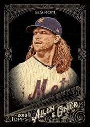 2018 Topps Allen & Ginter X Base Set Jacob deGrom #105 card