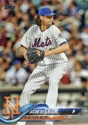 2018 Topps Base Set Jacob deGrom #555 card
