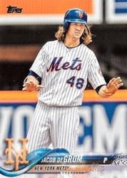 2018 Topps Base Set Jacob deGrom #555 card