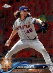 2018 Topps Chrome Base Set Jacob deGrom #143 card