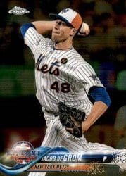 2018 Topps Chrome Update Base Set Jacob deGrom #HMT78 card