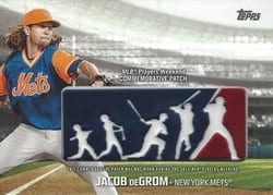 2018 Topps Players Weekend Logo Patches Jacob deGrom #PWP-JG card