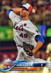 2018 Topps Update Base Set Jacob deGrom #US177 card