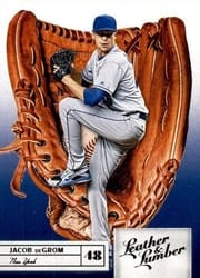 2019 Panini Leather & Lumber Base Set Jacob deGrom #10 card