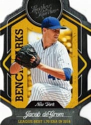 2019 Panini Leather & Lumber Benchmarks Jacob deGrom #B-4 card
