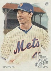 2019 Topps Allen & Ginter Base Set Jacob deGrom #42 card