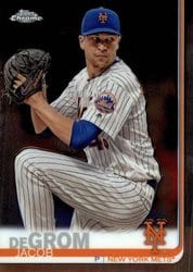 2019 Topps Chrome Base Set Jacob deGrom #59 card