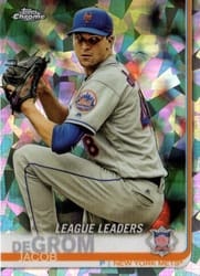 2019 Topps Chrome Sapphire Edition Base Set Jacob deGrom #19 card