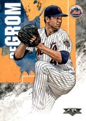 2019 Topps Fire Base Set Jacob deGrom #158 card