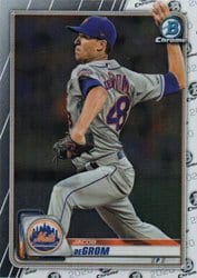 2020 Bowman Chrome Base Set Jacob deGrom #27 card