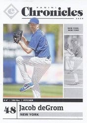 2020 Panini Chronicles Base Set Jacob deGrom #14 card