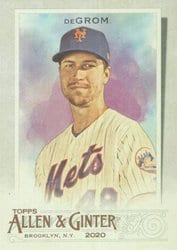 2020 Topps Allen & Ginter Base Set Jacob deGrom #146 card