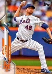 2020 Topps Base Set Jacob deGrom #332 card