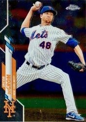 2020 Topps Chrome Base Set Jacob deGrom #81 card
