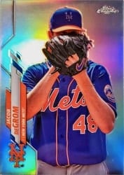 2020 Topps Chrome Base Set Jacob deGrom #81b card
