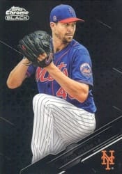 2020 Topps Chrome Black Base Set Jacob deGrom #86 card