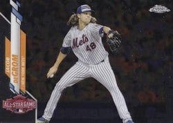 2020 Topps Chrome Update Base Set Jacob deGrom #U-81 card