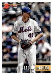 2021 Bowman Heritage Base Set Jacob deGrom #14 card