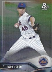 2021 Bowman Platinum Base Set Jacob deGrom #53 card