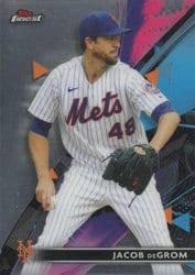 2021 Finest Base Set Jacob deGrom #53 card