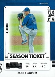 2021 Panini Contenders Base Set Jacob deGrom #28 card