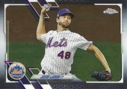 2021 Topps Chrome Base Set Jacob deGrom #12 card