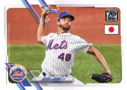 2021 Topps Japan Edition Base Set Jacob deGrom #201 card