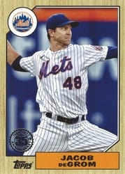 2022 Topps 1987 Topps Baseball (Series 1) Jacob deGrom #T87-61 card