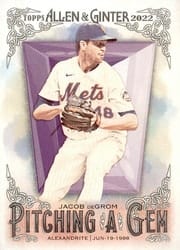 2022 Topps Allen & Ginter Pitching a Gem Jacob deGrom #PAG-12