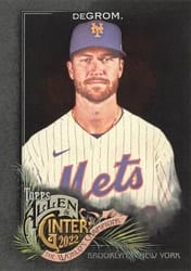 2022 Topps Allen & Ginter X Base Set Jacob deGrom #6 card